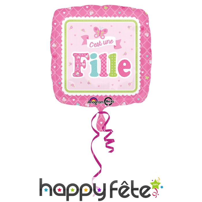 Ballon c'est une fille, carré