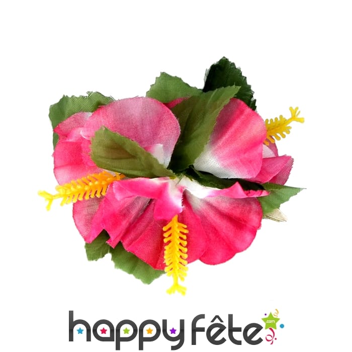 Barrette cheveux hibiscus