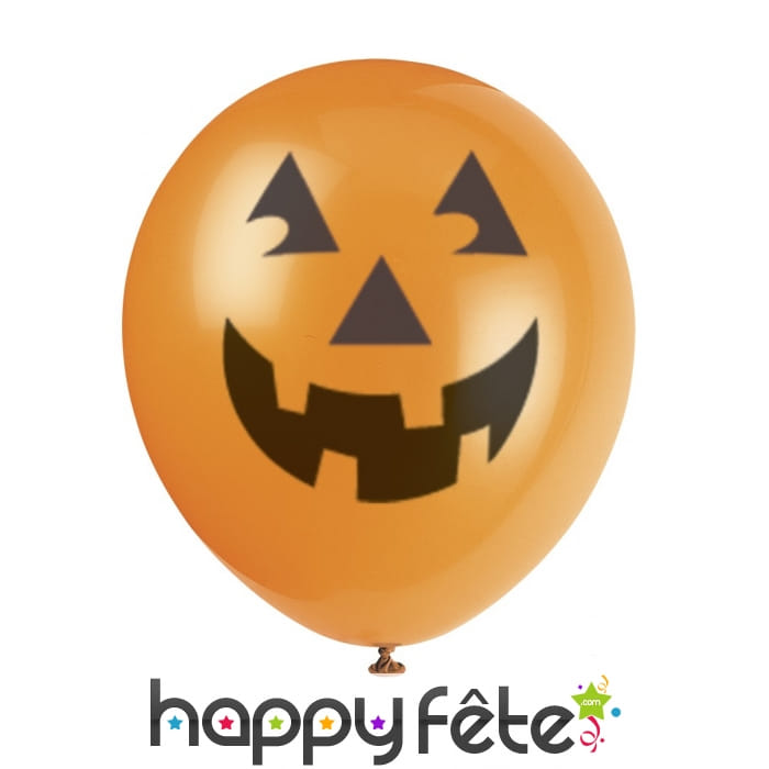 Ballons citrouille orange
