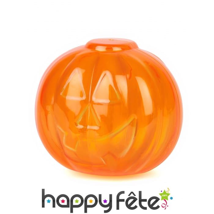 Boite citrouille orange transparent de 5cm
