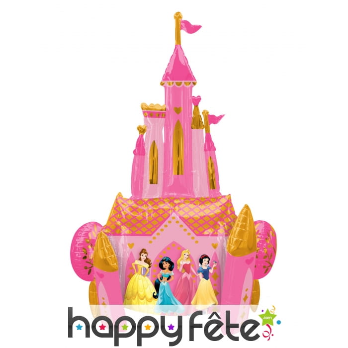 Ballon château princesses Disney recto verso