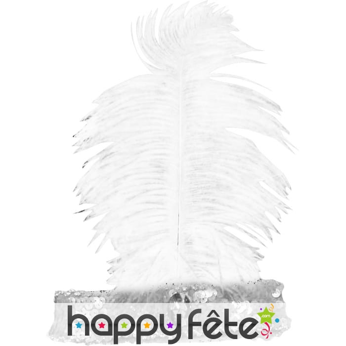 Bandeau charleston pailletté argent