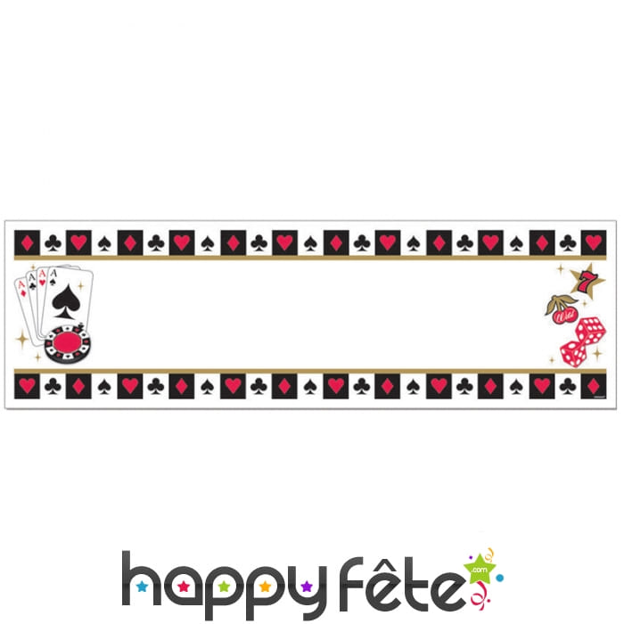 Banderole Casino personnalisable