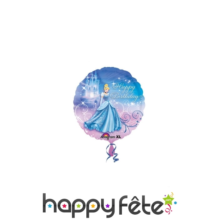 Ballon Cendrillon rond en aluminium