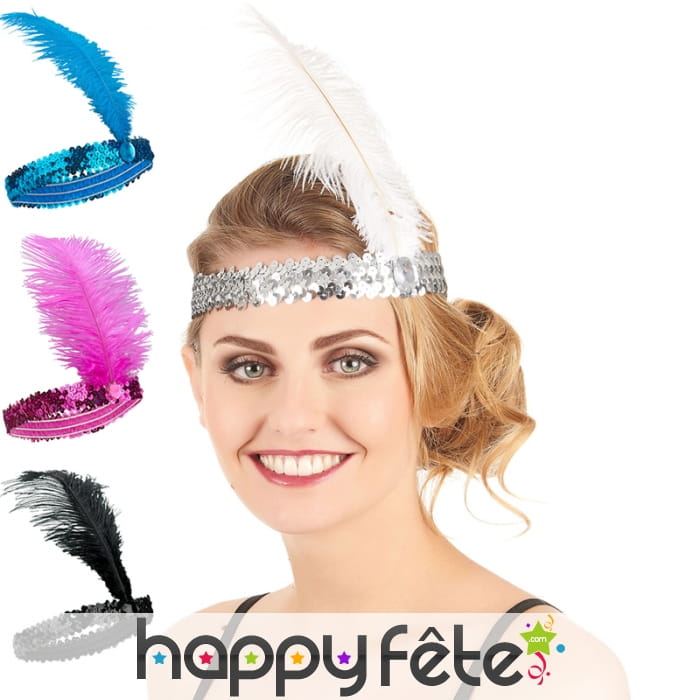 Bandeau Charleston recouvert de sequins