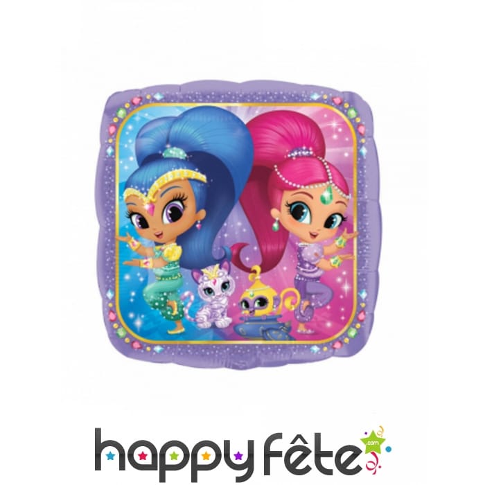 Ballon carré Shimmer et Shine, 48 x 73 cm