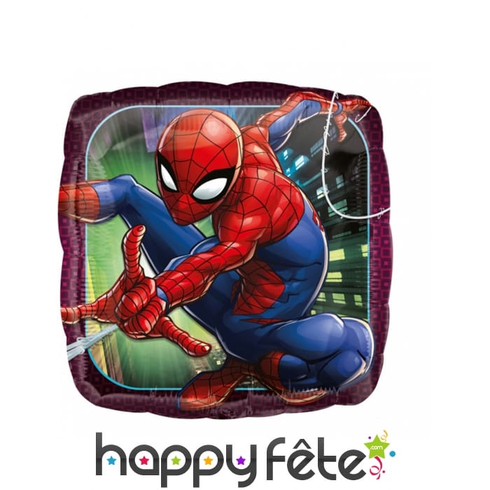 Ballon carré Spiderman de 43cm