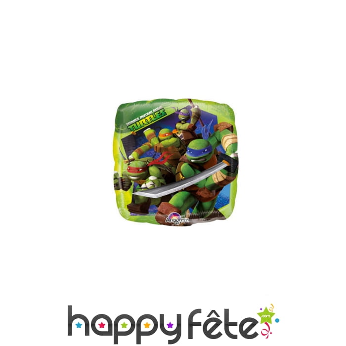 Ballon carré Tortues Ninja à l'action de 23 cm