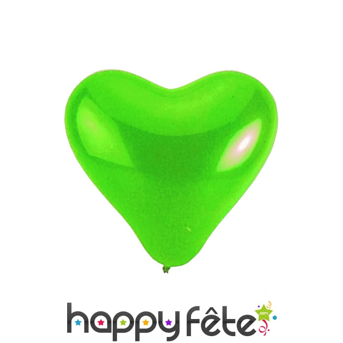Ballons coeur vert