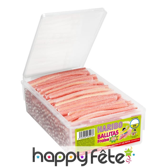 Boite de 200 Haribo ballitas fraise