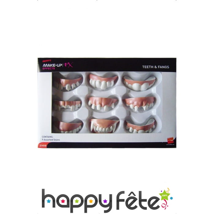 Boîte de 9 dentiers