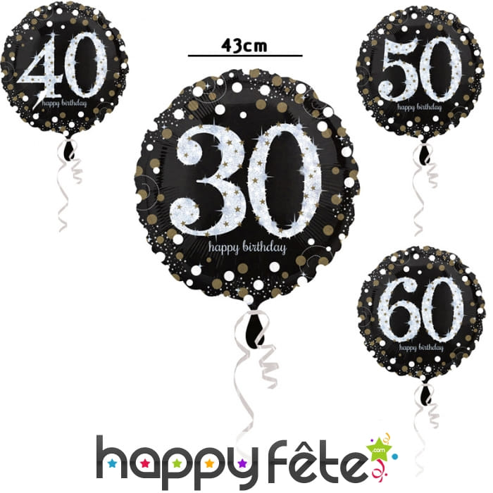 Ballon d'anniversaire VIP 30, 40, 50, 60ans