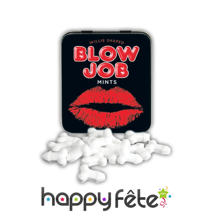 Boite de bonbons zizi à la menthe