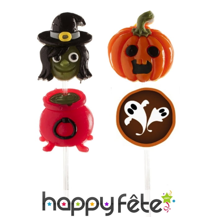 Brochettes de bonbons Halloween gélifiés