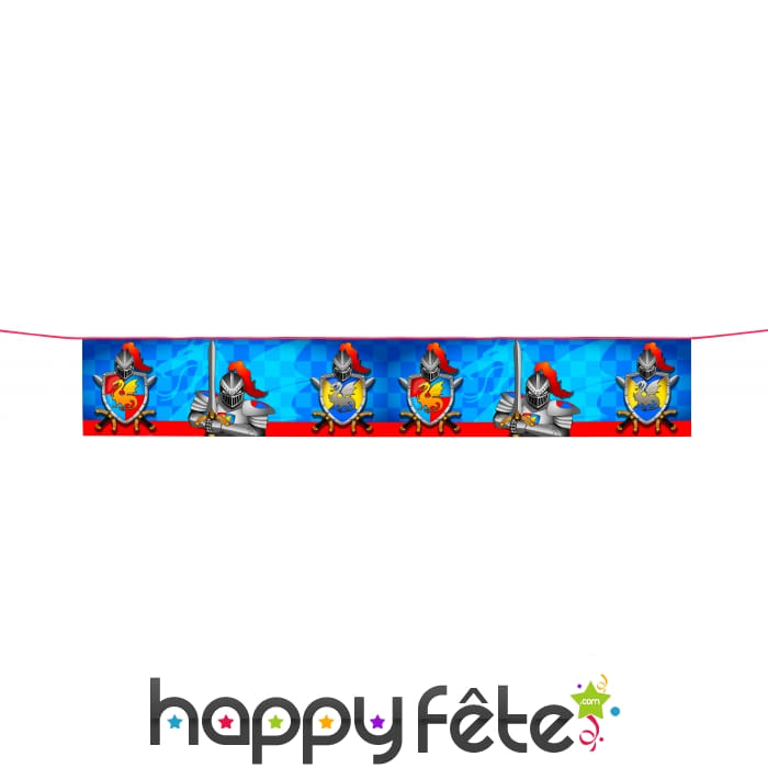 Banniere de chevaliers et dragons