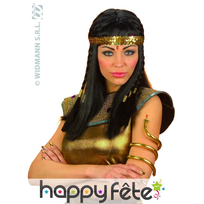 Bracelet doré d'égyptien. Serpent