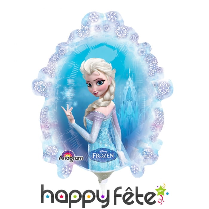 Ballon de Elsa la reine des neiges, sur tige