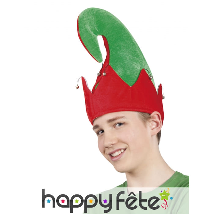 Bonnet d'elfe recourbé pour adulte