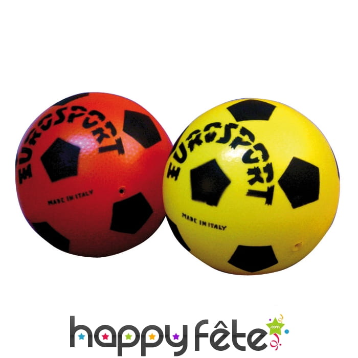 Ballon de foot gonflé en plastique