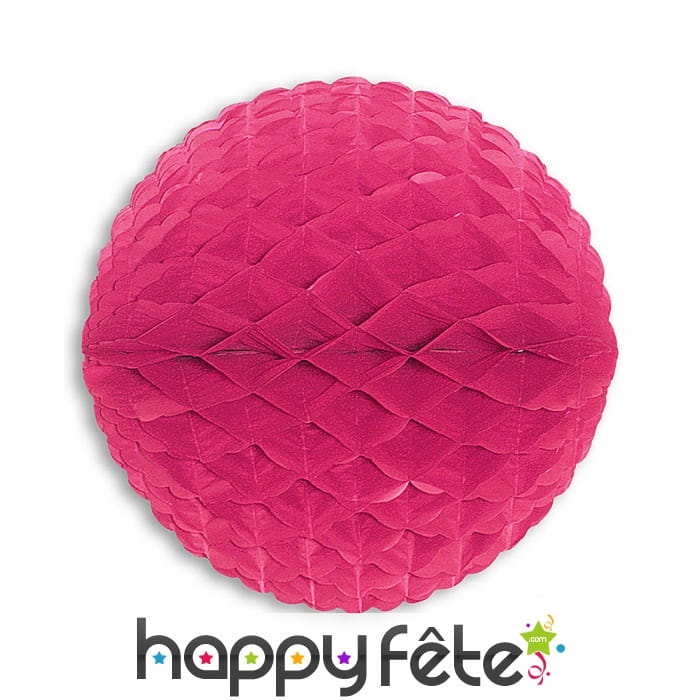 Boule décorative fuchsia en papier de 33cm
