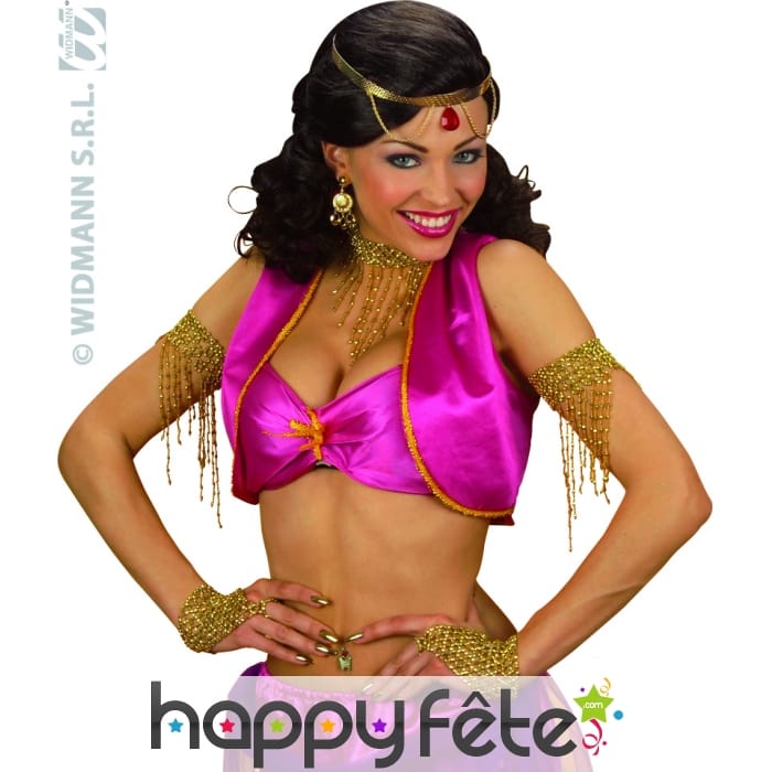 Bijoux de main composé de perles dorées