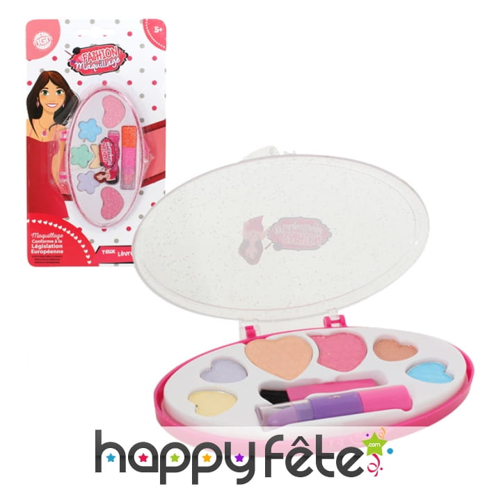 Boite de maquillage ovale pour enfant