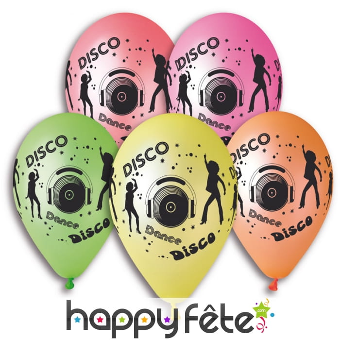 Ballons disco néon