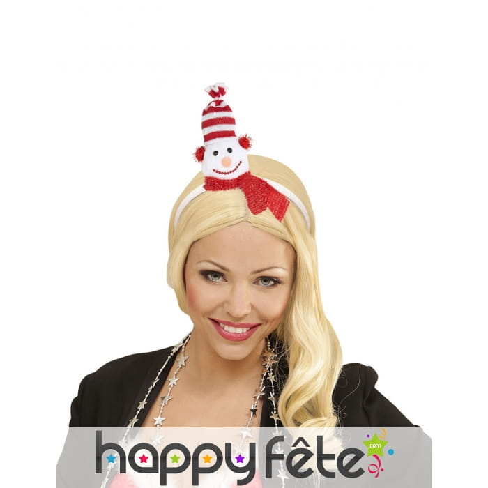 Bonhomme de neige sur serre tête