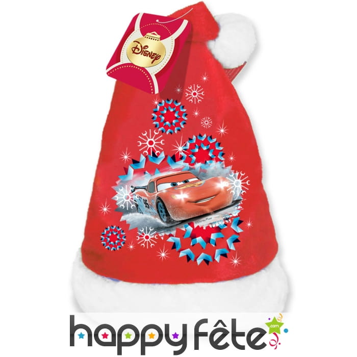 Bonnet de Noël Cars pour enfant