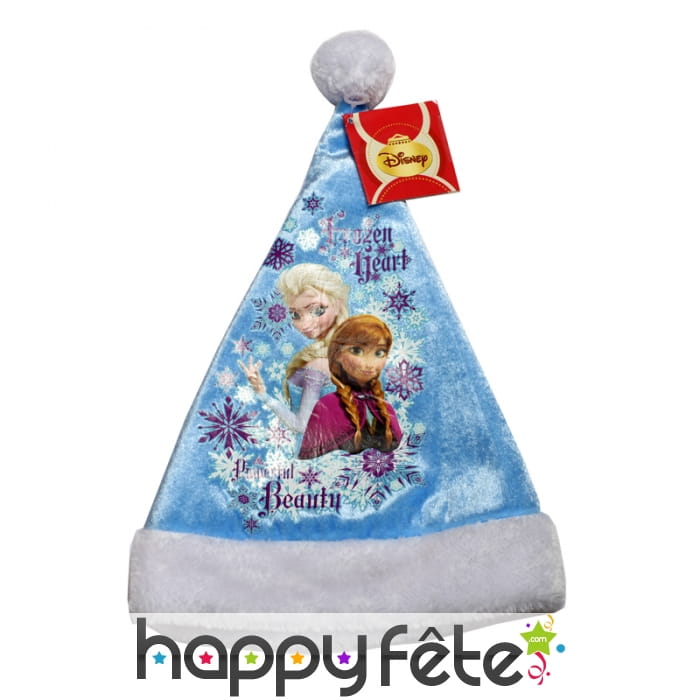 Bonnet de noël reine des neiges pour enfant