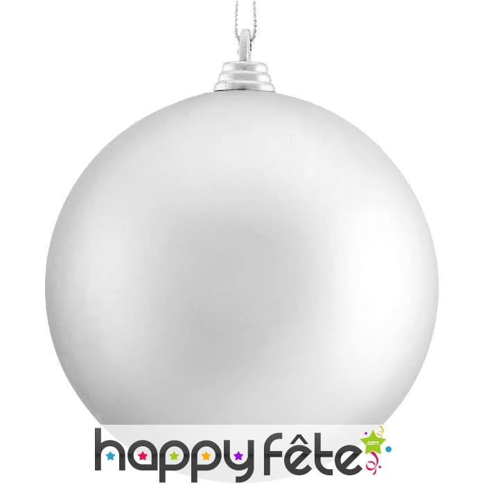 Boule de noel argentée de 10 cm