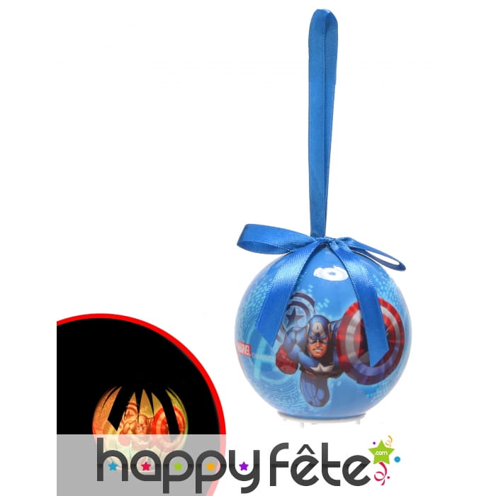 Boule de Noël Avengers Lumineuse 7,5cm