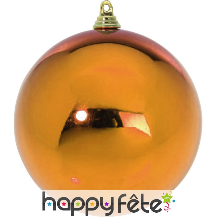 Boule de noël cuivre brillant de 6cm
