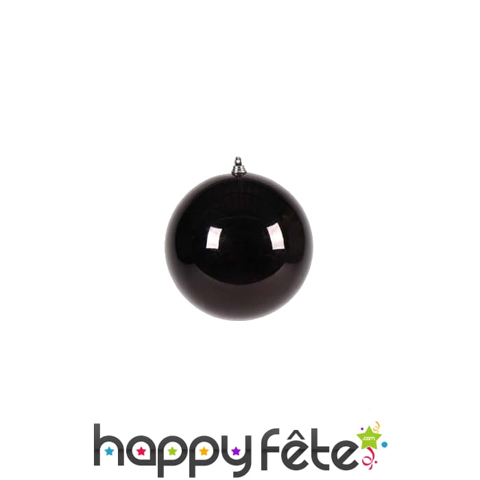 Boule de Noel noire de 6cm