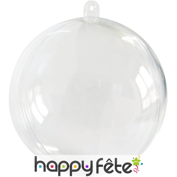 Boule de noël transparente