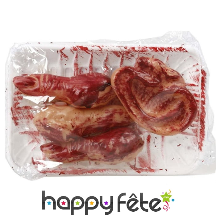 Barquette d'oreilles et de doigts, Halloween