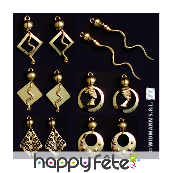 Boucles d'oreilles d'égyptienne