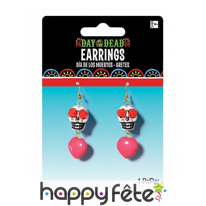 Boucles d'oreilles Dia de los muertos