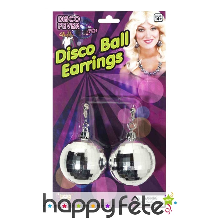 Boucles d'oreilles disco