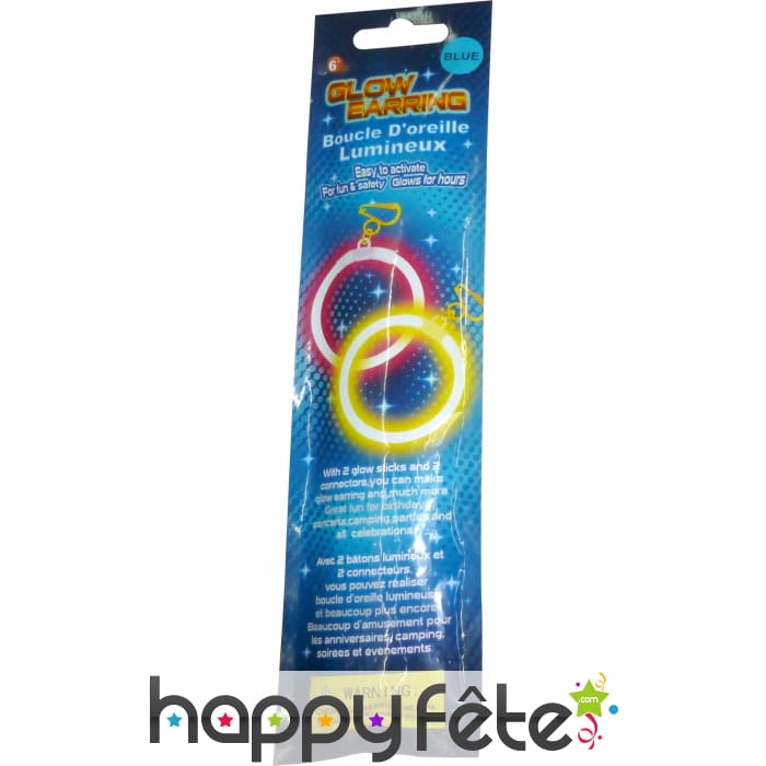Boucles d'oreilles/pendentif lumineux