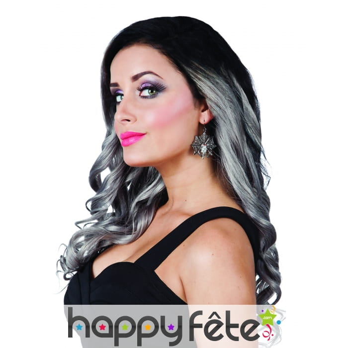 Boucles d'oreilles toile d'araignées en métal