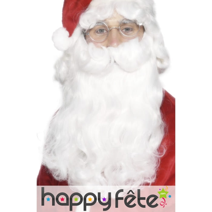 Barbe de père noel 38cm, haute qualité