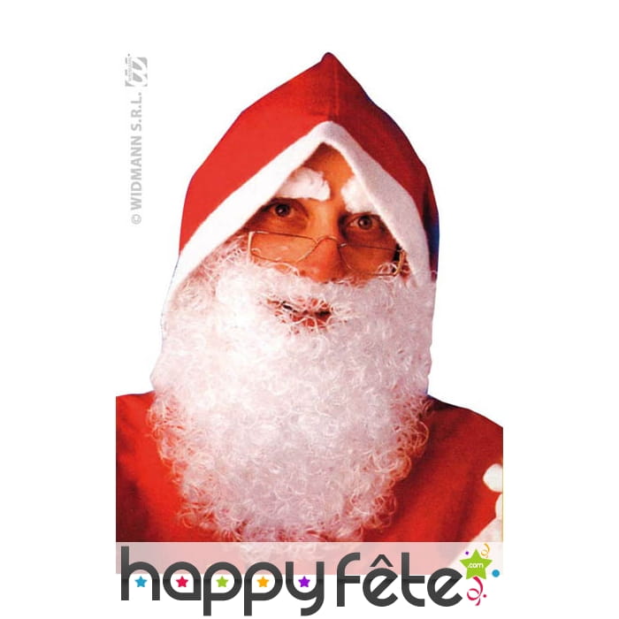 Barbe de pere Noël en nylon frisé