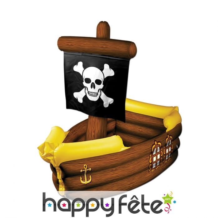 Bateau de pirate glacière gonflable