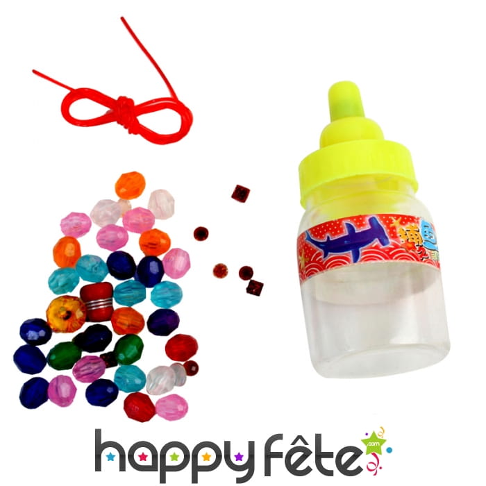 Biberon de perles, collier à composer