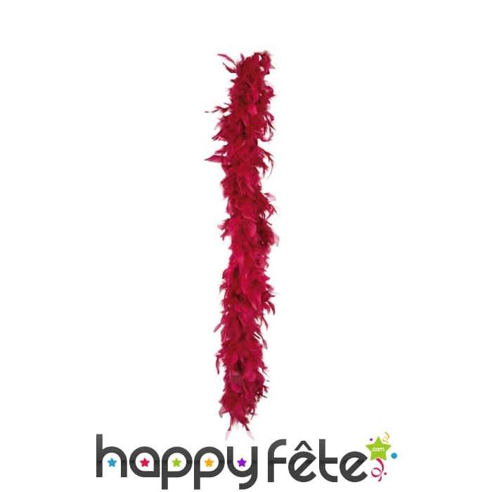 Boa de plumes bordeaux