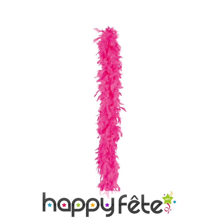 Boa de plumes fuschia