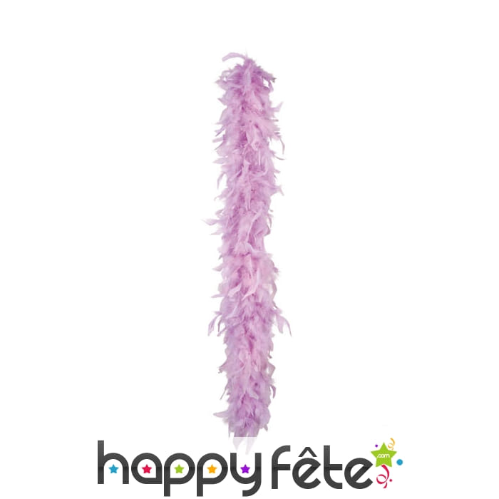 Boa de plumes parmes