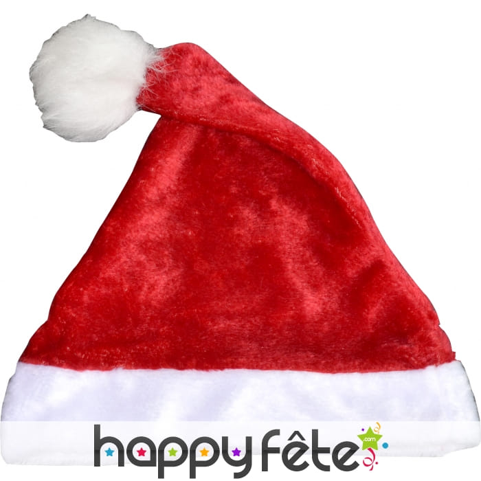 Bonnet de père noël en peluche