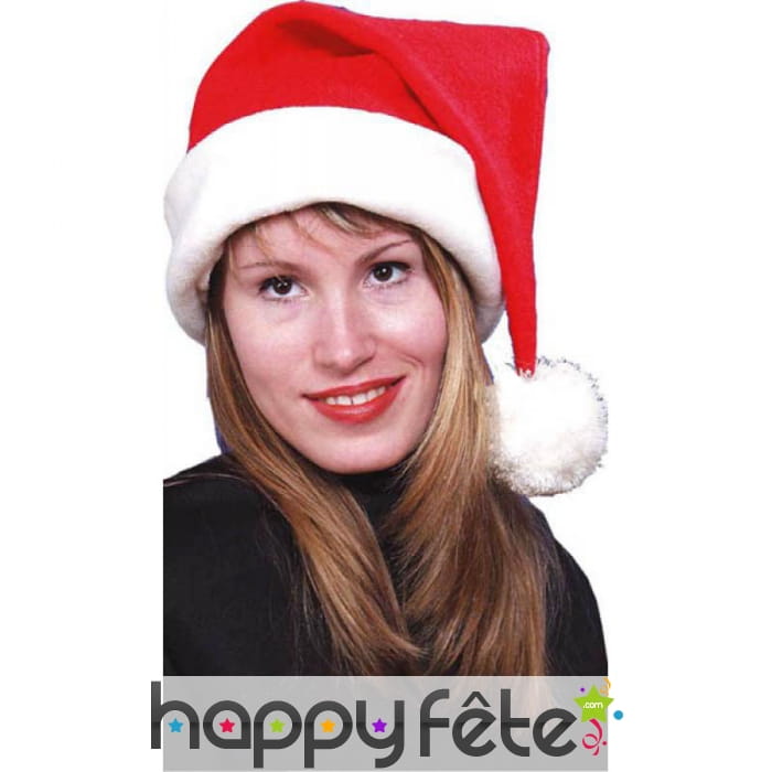 Bonnet de père noël pour adulte, 50cm